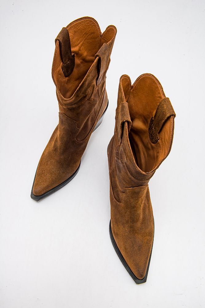 kadin-deri-western-topuklu-bot-KAHVE SUET-PNC1084-0102757_0